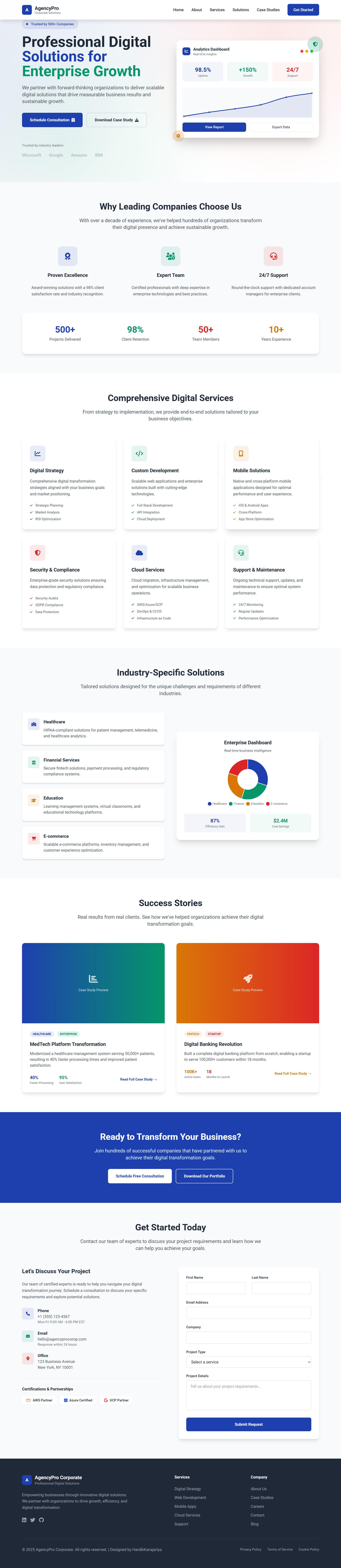 AgencyPro Elite – Premium Digital Agency HTML Template - Gallery Image